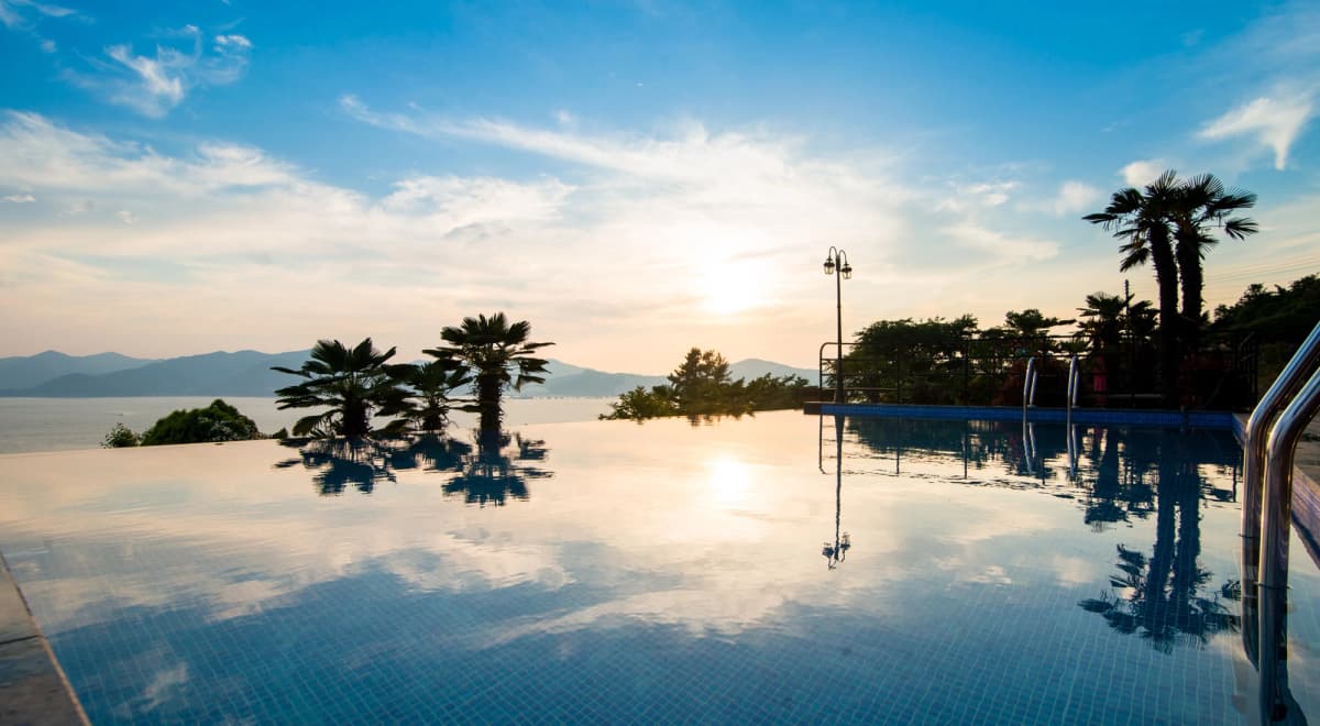 남해 바다 전경