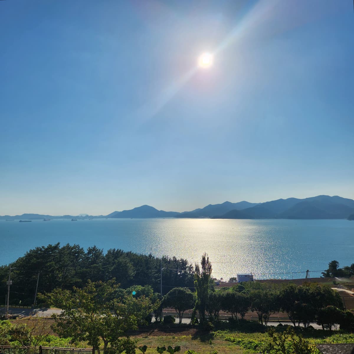 남해 바다 전경